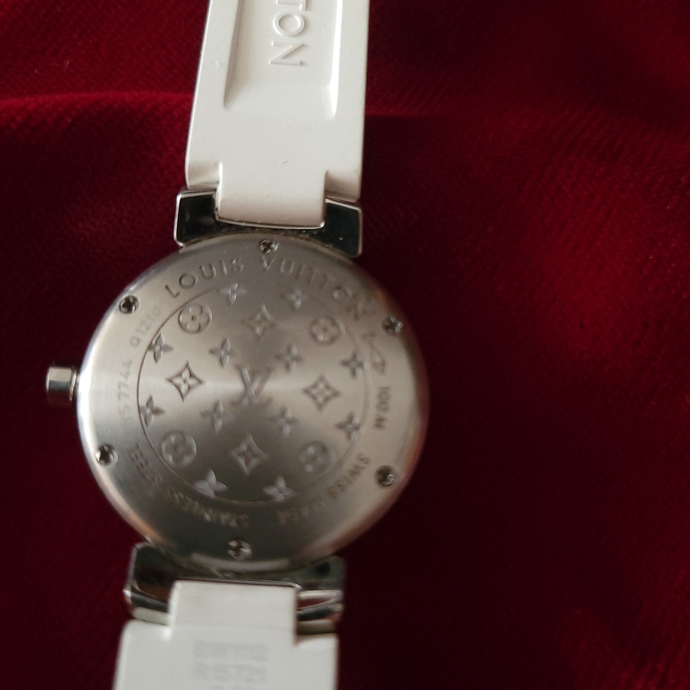 Louis Vuitton Q121G Diamond Watch Tambour 💯Authentic NEW Strap - Picture 6 of 10